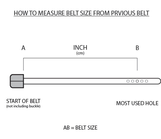 Leather belt - Chestnut (dark brown)