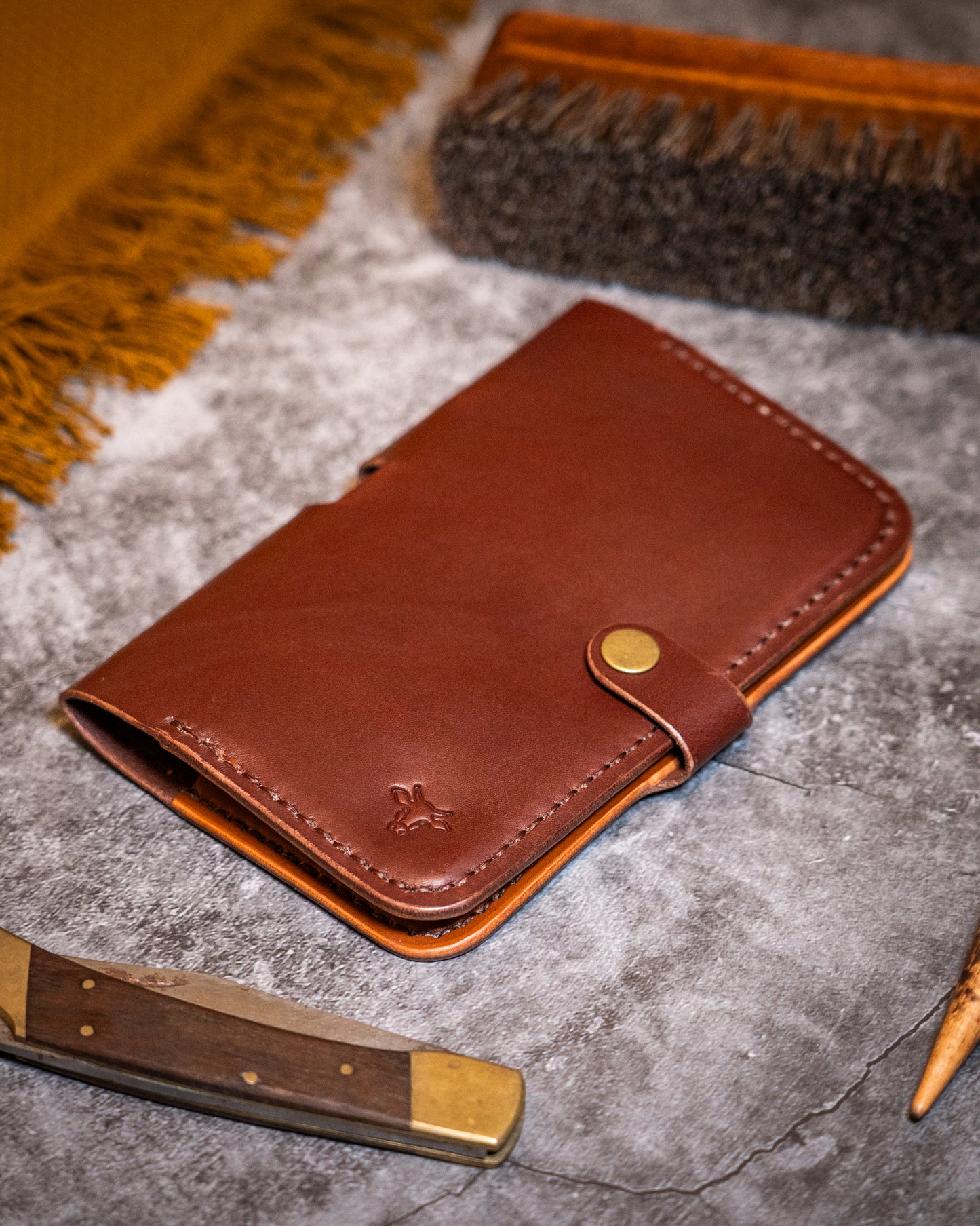 Leather notebook cover A6