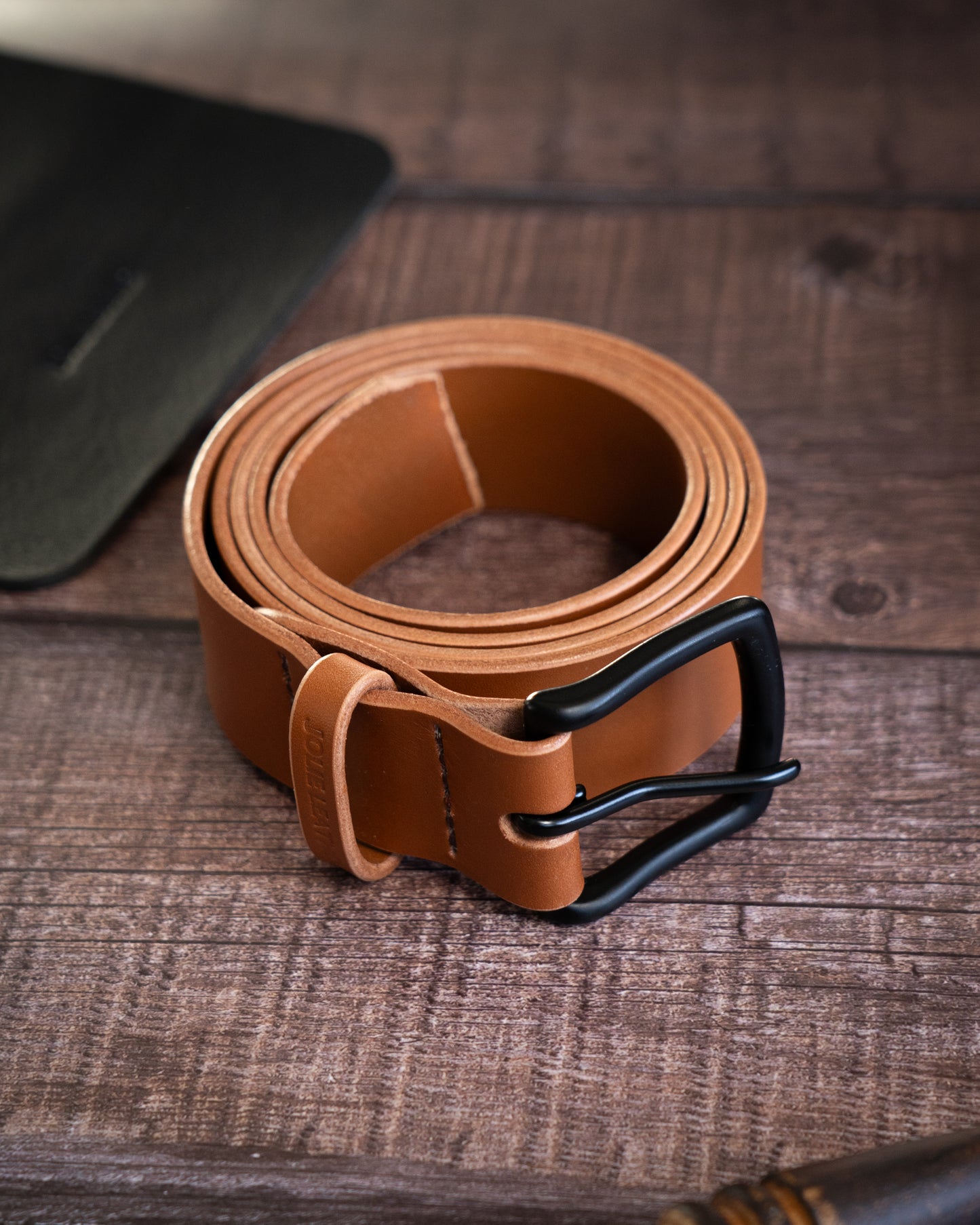 Leather belt - Tan (light brown)