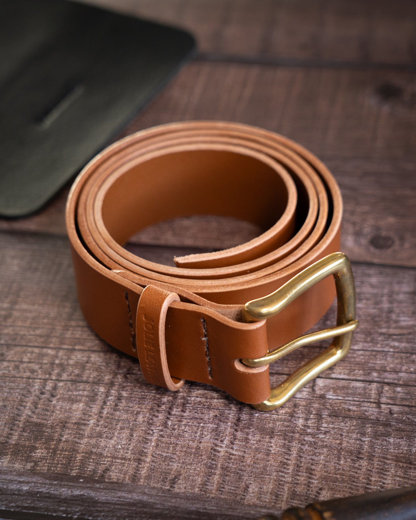 Leather belt - Tan (light brown)