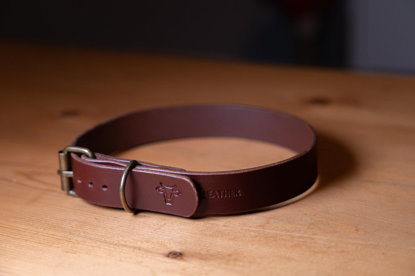 Dog collar - Dark brown