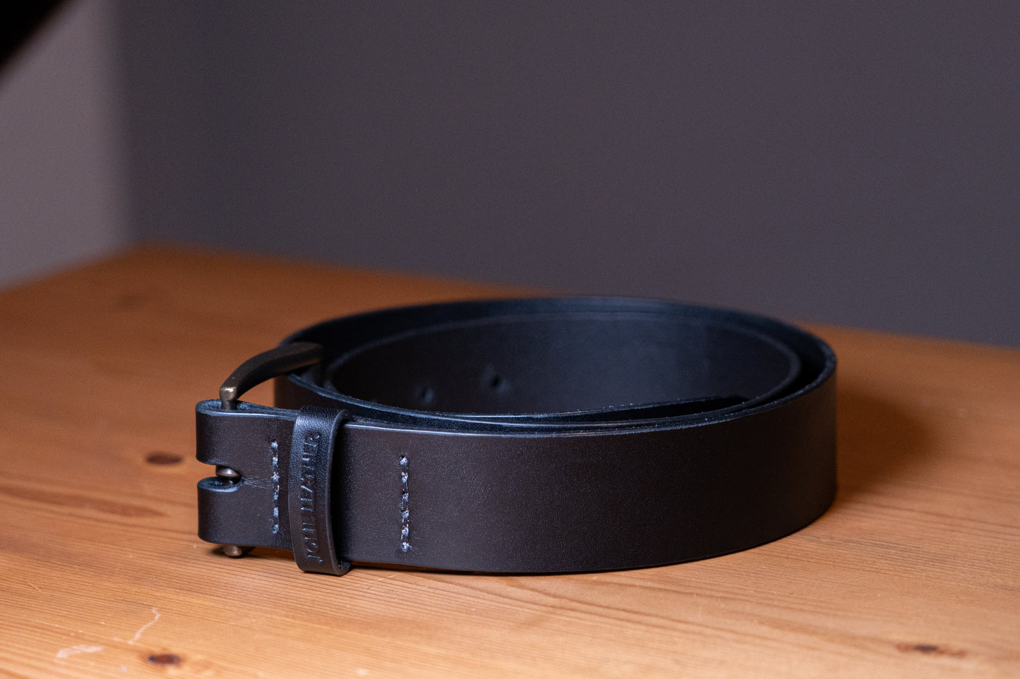 Leather belt - Black