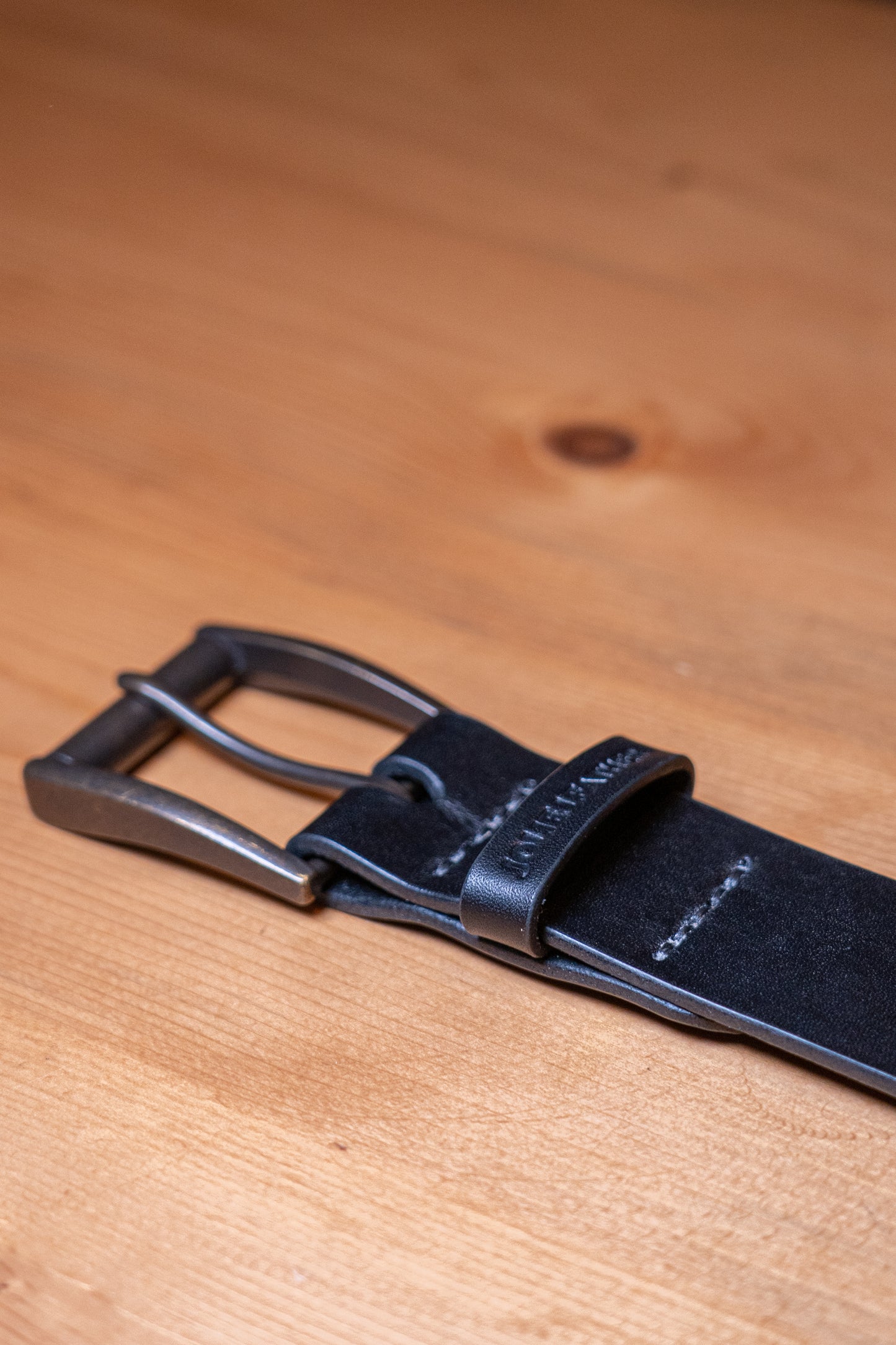 Leather belt - Black