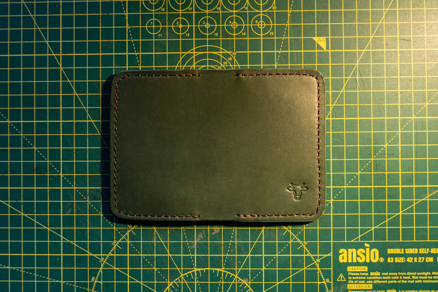 L'original Wallet green/tan